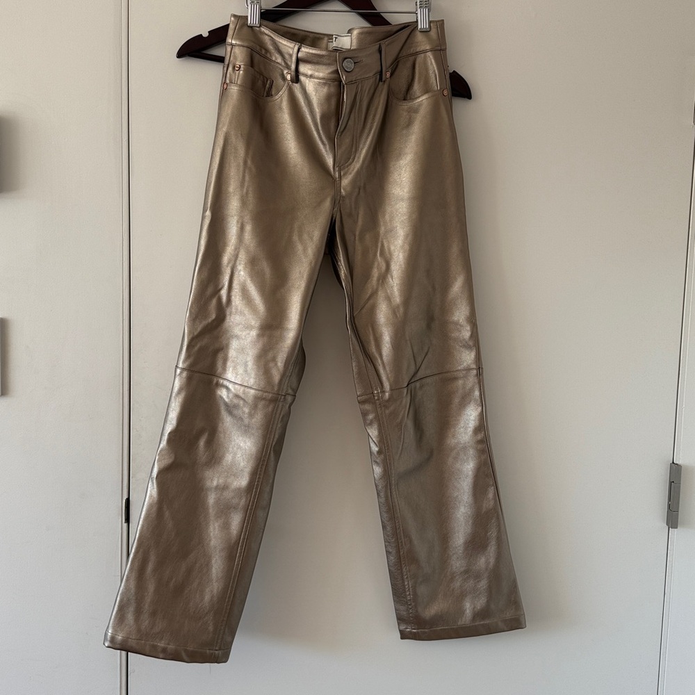 MKT Studio Metallic Bronze Pants